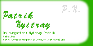patrik nyitray business card